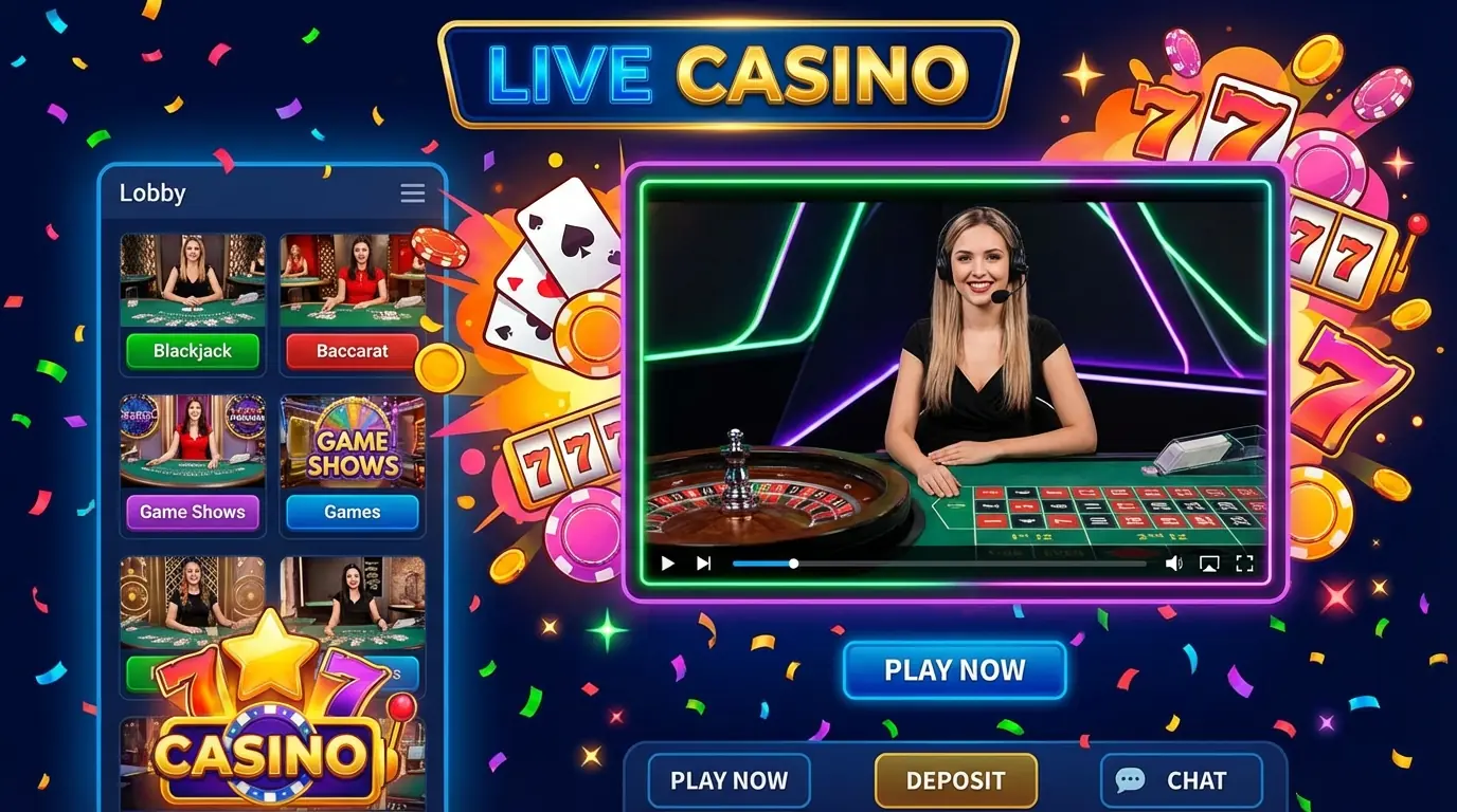 Casinia live dealer casino